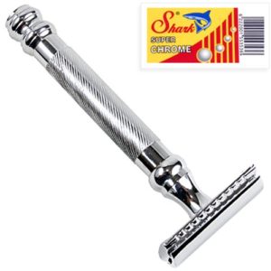 PARKER 98R ULTRA HEAVY WEIGHT LONG HANDLE DOUBLE EDGE SAFETY RAZOR